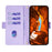 For Infinix Hot 50i 4G Leather Wallet Case RFID Blocking Stand Cover with Hand Strap - Purple - 2