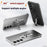 For Samsung Galaxy S25+ Case Hard PC Frameless Baking Paint Kickstand Phone Cover - Black - 2