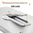 For Samsung Galaxy S24 FE Case Hard PC Frameless Baking Paint Kickstand Phone Cover - Black - 5