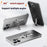 For iPhone 15 Pro Case Hard PC Frameless Baking Paint Kickstand Phone Cover - Black - 2