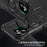For iPhone 16 Plus Case Compatible with MagSafe Metal Lens Frame Kickstand PC+TPU Mobile Cover - Black - 5