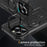 For iPhone 14 Pro Max Case Compatible with MagSafe Metal Lens Frame Kickstand PC+TPU Mobile Cover - Black - 5