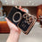 For Samsung Galaxy S25 Ultra Magnetic Case Electroplating Curly Frame TPU Phone Cover Large Window - Black - 3