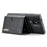 DG.MING M6 Series For Samsung Galaxy S25 Ultra Case Magnetic Wallet PU+PC+TPU Phone Cover - Black - 4