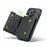 DG.MING M6 Series For iPhone 13 Pro Case Magnetic Wallet PU+PC+TPU Phone Cover - Black - 3