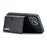 DG.MING M6 Series For iPhone 13 Pro Case Magnetic Wallet PU+PC+TPU Phone Cover - Black - 4