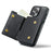 DG.MING M6 Series For iPhone 15 Pro Max Case Magnetic Wallet PU+PC+TPU Phone Cover - Black - 3
