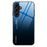 For Samsung Galaxy S25 Case Gradient Color Tempered Glass+TPU Phone Cover - Blue / Black - 1