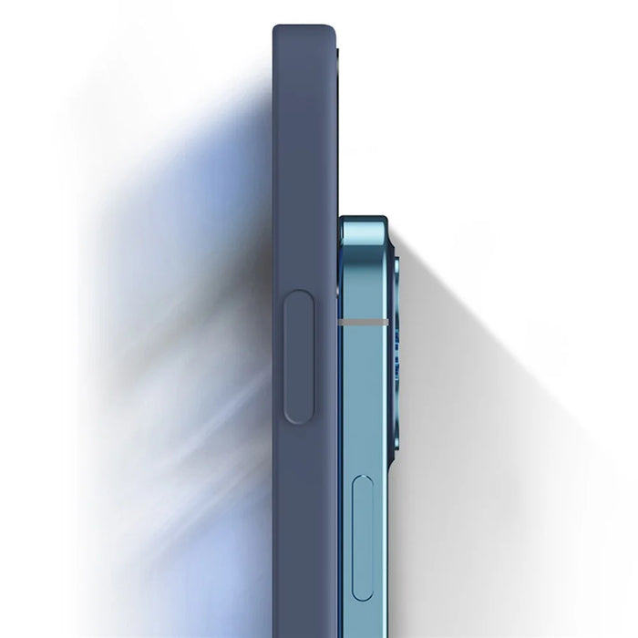 For Samsung Galaxy S25 Ultra TPU Case Straight Edge Protection Phone Cover - Grey Blue - 6