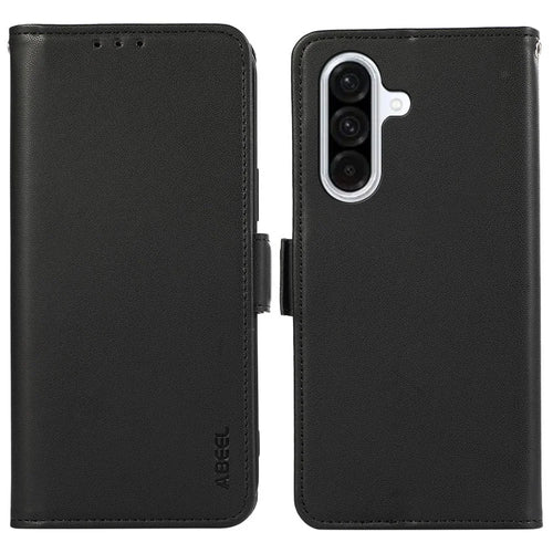 ABEEL For Samsung Galaxy A36 5G Case Leather Phone Cover with RFID Blocking Wallet - Black - 1