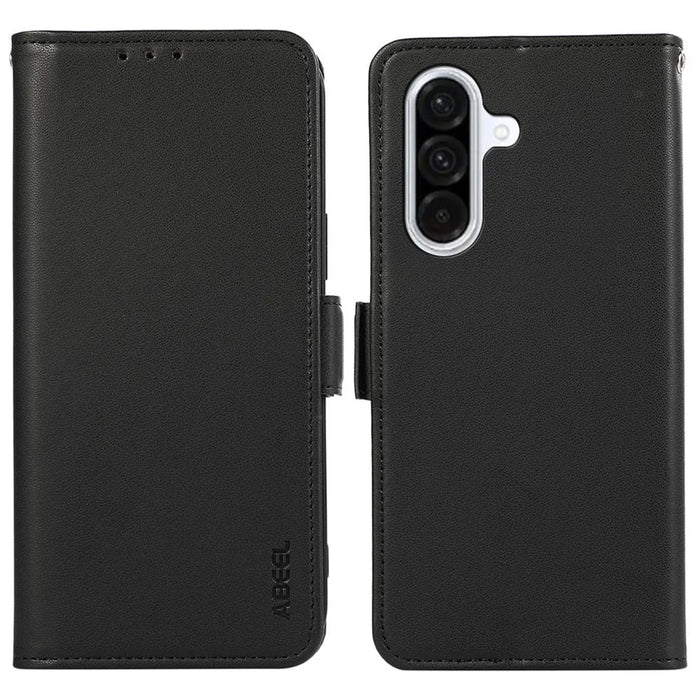 ABEEL For Samsung Galaxy A36 5G Case Leather Phone Cover with RFID Blocking Wallet - Black - 1