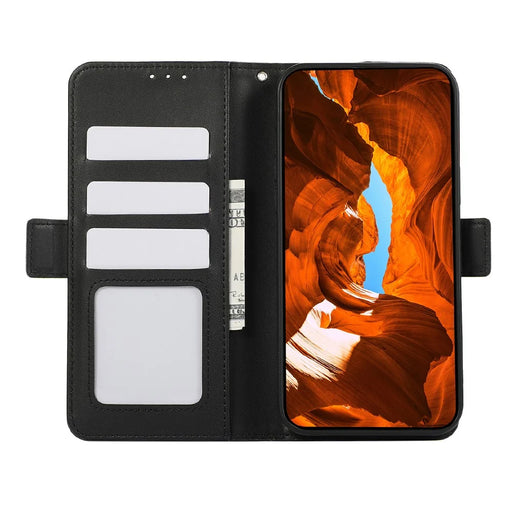 ABEEL For Samsung Galaxy A36 5G Case Leather Phone Cover with RFID Blocking Wallet - Black - 2