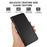 ABEEL For Samsung Galaxy A36 5G Case Leather Phone Cover with RFID Blocking Wallet - Black - 5