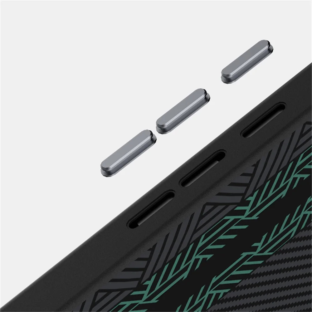 ABEEL For Google Pixel 9a Case PC + TPU + Aluminum Alloy + PU Leather Slim Phone Back Cover Magnetic Case - Texture 2 - 6