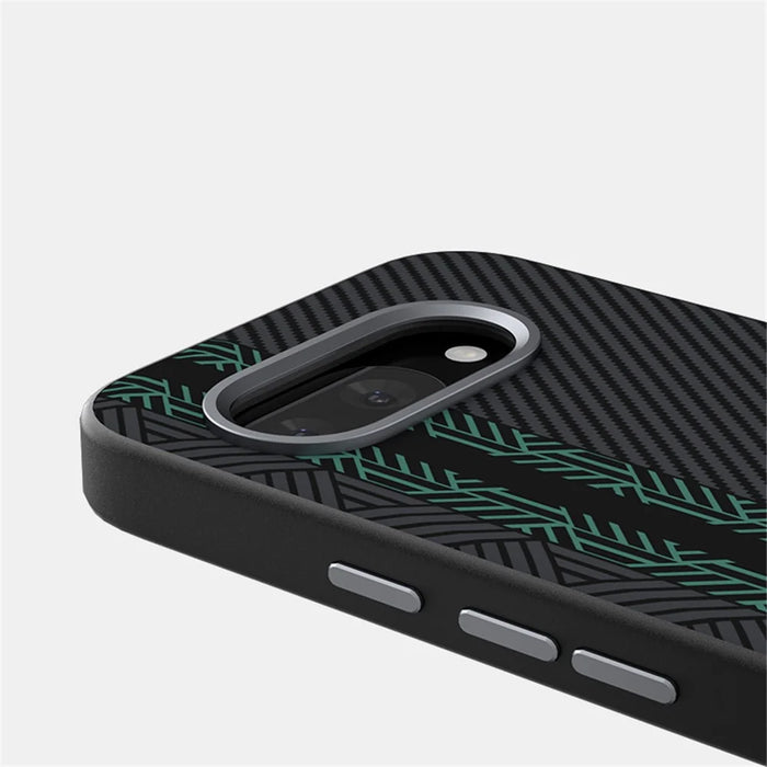 ABEEL For Google Pixel 9a Case PC + TPU + Aluminum Alloy + PU Leather Slim Phone Back Cover Magnetic Case - Texture 2 - 7