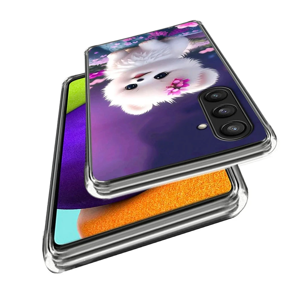 For Samsung Galaxy A18 5G / A18 4G / A17 5G / A17 4G / A26 5G Case Pattern Printed Shockproof TPU Phone Cover - White Puppy - 2