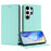 For Samsung Galaxy S25 Ultra Wallet Case RFID Blocking Litchi Texture Leather Mobile Cover - Mint Green - 2