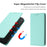 For Samsung Galaxy S25 Ultra Wallet Case RFID Blocking Litchi Texture Leather Mobile Cover - Mint Green - 6