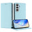 For Samsung Galaxy S24 FE Wallet Case RFID Blocking Litchi Texture Leather Mobile Cover - Baby Blue - 2