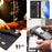 For Samsung Galaxy A55 5G Wallet Case RFID Blocking Litchi Texture Leather Mobile Cover - Black - 7