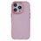For iPhone 16 Pro Max Case TPU+PC Phone Back Cover Lens Frame Rhinestone Decorated - Transparent Pink - 3