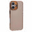 For iPhone 16 Plus Case TPU+PC Phone Back Cover Lens Frame Rhinestone Decorated - Transparent Gold - 1