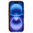 For iPhone 16 Plus Case TPU+PC Phone Back Cover Lens Frame Rhinestone Decorated - Transparent Gold - 2