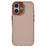 For iPhone 16 Plus Case TPU+PC Phone Back Cover Lens Frame Rhinestone Decorated - Transparent Gold - 3