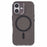 For iPhone 16 Plus Case Compatible with MagSafe TPU+PC Phone Back Cover Rhinestone Decor - Transparent Black - 3