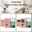 For Samsung Galaxy S23 Case Tulip Leather Phone Cover with 5 Card Slots Wallet - Pink - 3