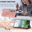 For Samsung Galaxy S23+ Case Tulip Leather Phone Cover with 5 Card Slots Wallet - Pink - 4