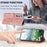 For Samsung Galaxy S24+ Case Tulip Leather Phone Cover with 5 Card Slots Wallet - Pink - 4