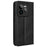 For Realme GT 7 Pro 5G Leather Case Wallet Stand Retro Texture Phone Cover - Black - 7