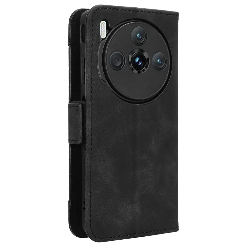 For ZTE nubia Z60S Pro 5G Leather Case Phone Wallet Cover with Multiple Card Slots - Black - 7