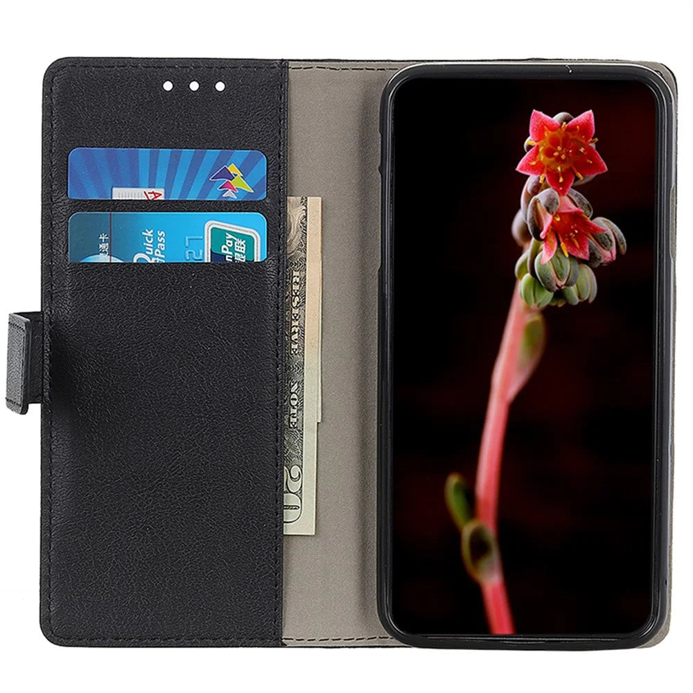 For Google Pixel 9a Case PU Leather Stand Wallet Phone Cover - Black - 2