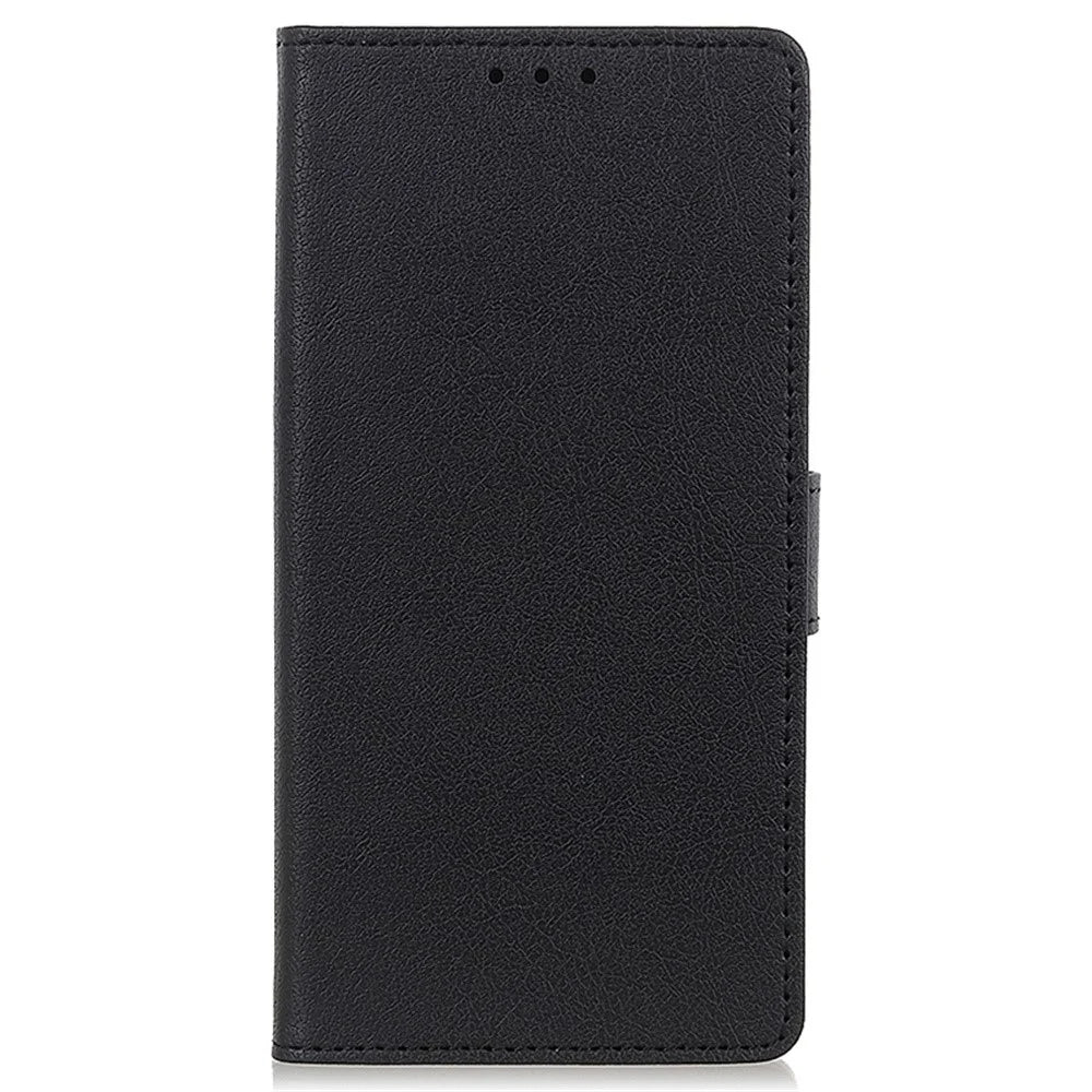 For Google Pixel 9a Case PU Leather Stand Wallet Phone Cover - Black - 6