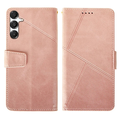 IDEWEI For Samsung Galaxy A36 5G / A56 5G Case Leather Wallet Phone Cover Stand Calf Texture - Pink - 1