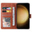 For Samsung Galaxy S25+ / S24+ Case Wallet Stand View PU Leather Phone Cover - Brown - 2