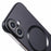 For iPhone 16 Case Compatible with MagSafe Hard PC Frameless Phone Cover - Black - 6