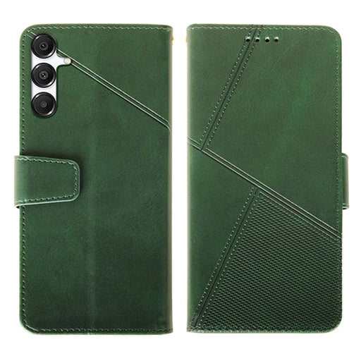 IDEWEI For Samsung Galaxy A26 5G Case Leather Wallet Phone Cover Stand Calf Texture - Green - 1