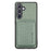 For Samsung Galaxy S25 Case Magnetic Detachable Card Holder Phone Back Cover - Green - 1