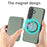 For Samsung Galaxy S25 Case Magnetic Detachable Card Holder Phone Back Cover - Green - 5
