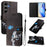 For Samsung Galaxy S24+ / Galaxy S25+ Case Pattern Printing Wallet Phone Cover with Strap - Butterfly Kitten - 1