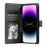 Style 018 For iPhone 13 Pro Max Case Imprinted Totem Skin Feel Wallet Leather Phone Cover - Grey - 2