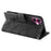 Style 018 For iPhone 16 Case Imprinted Totem Skin Feel Wallet Leather Phone Cover - Grey - 4