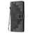 Style 018 For iPhone 16 Pro Max Case Imprinted Totem Skin Feel Wallet Leather Phone Cover - Grey - 6