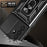 For Samsung Galaxy A56 5G Case with Slide Camera Lid PC+TPU Kickstand Phone Cover - Black - 5