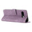 For Google Pixel 9a Case Imprinted Lines Leather Phone Cover Folding Stand - Purple - 3