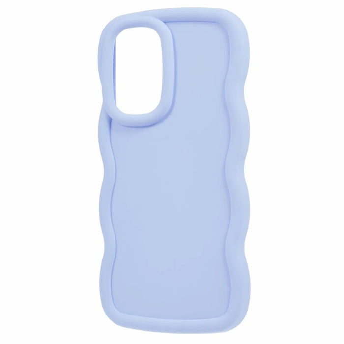 For Samsung Galaxy A16 4G / 5G Case TPU Protective Phone Cover Unique Curly Wave Frame - Purple - 3