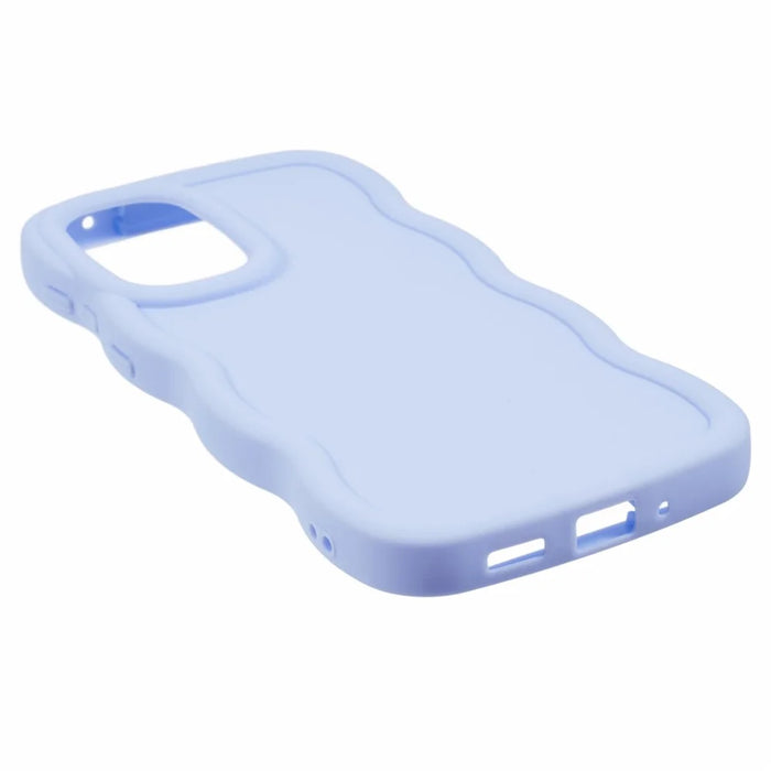 For Samsung Galaxy A16 4G / 5G Case TPU Protective Phone Cover Unique Curly Wave Frame - Purple - 4
